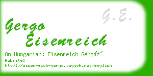 gergo eisenreich business card